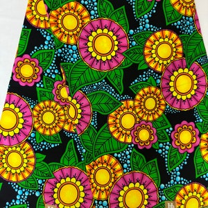 African Fabric - Ankara - African Print Fabric - African Clothing - Cotton African fabric - Head Wrap - Multicolor Fabric - Wholesale Fabric