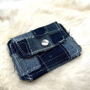 Handgemachter Denim Kartenhalter
