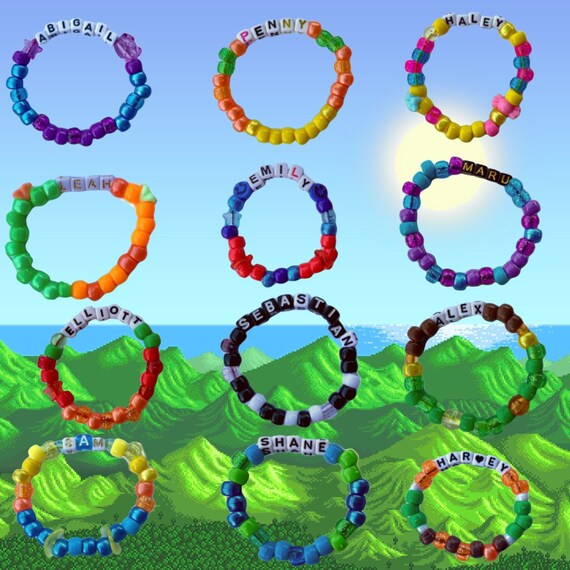 Bachelors & Bachelorettes Beaded Bracelets Stardew Valley Etsy