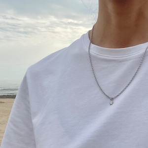 Ster heren ketting, Waterdichte ketting voor mannen, Zilveren ketting, Betekenisvolle cadeaus voor hem, Roestvrij staal