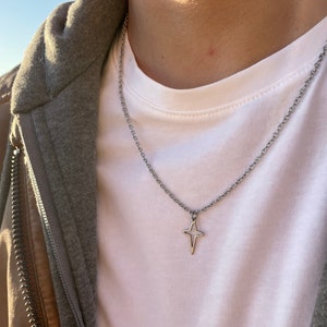 Heren ster ketting, Waterdichte ketting voor mannen, Ster hanger, Betekenisvolle cadeaus voor hem, Roestvrijstalen ketting