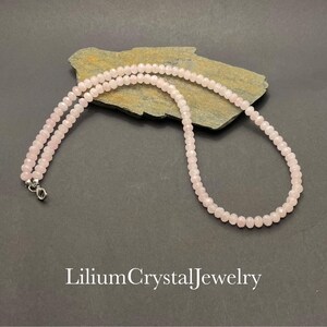 Rozenkwarts ketting, Edelsteen ketting voor mannen, Echtgenoot, Verjaardagscadeau vriend, Heren ketting, Beste cadeaus voor hem, Goud gevulde sieraden