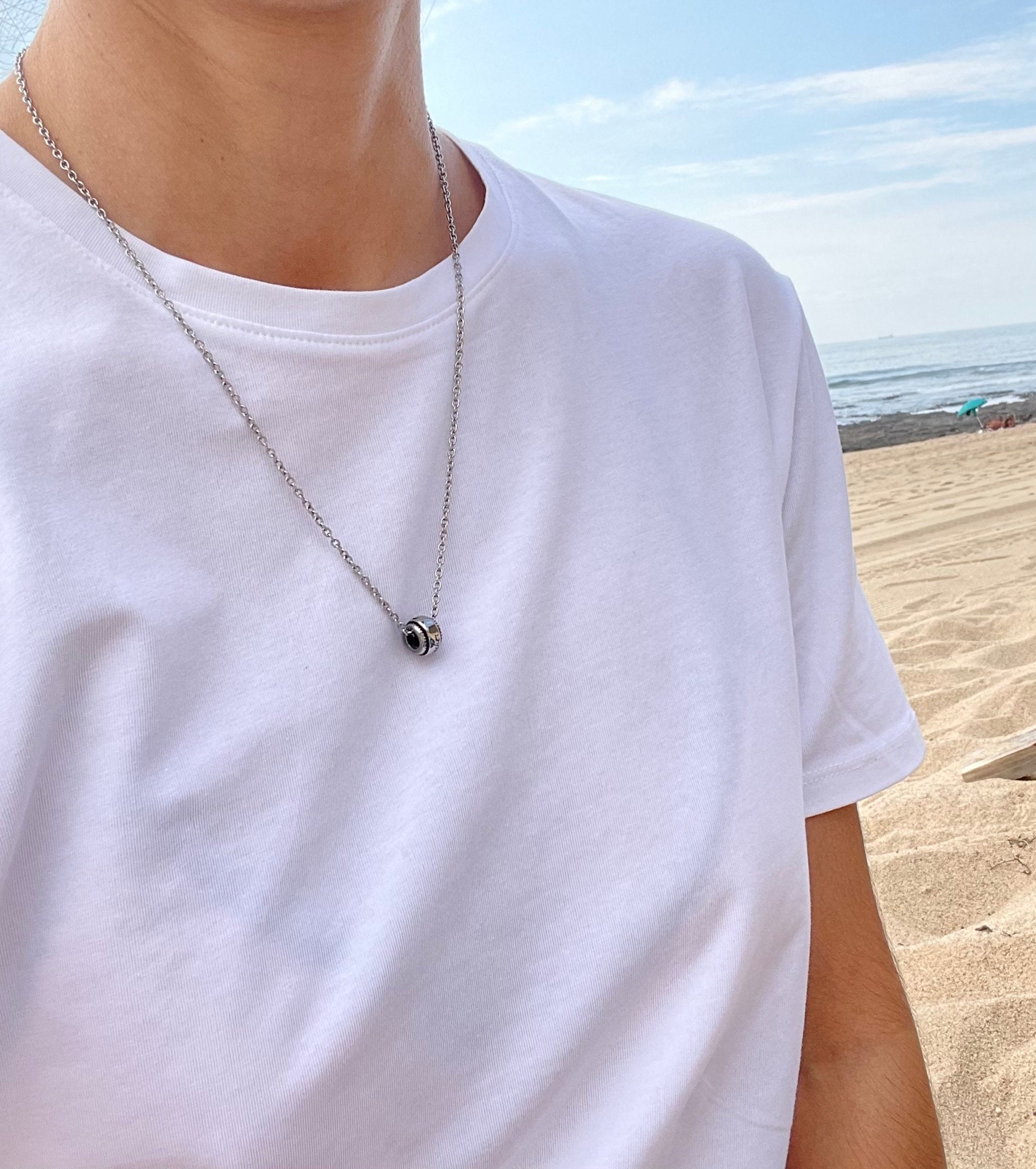 Teaching mens deals fashion necklace