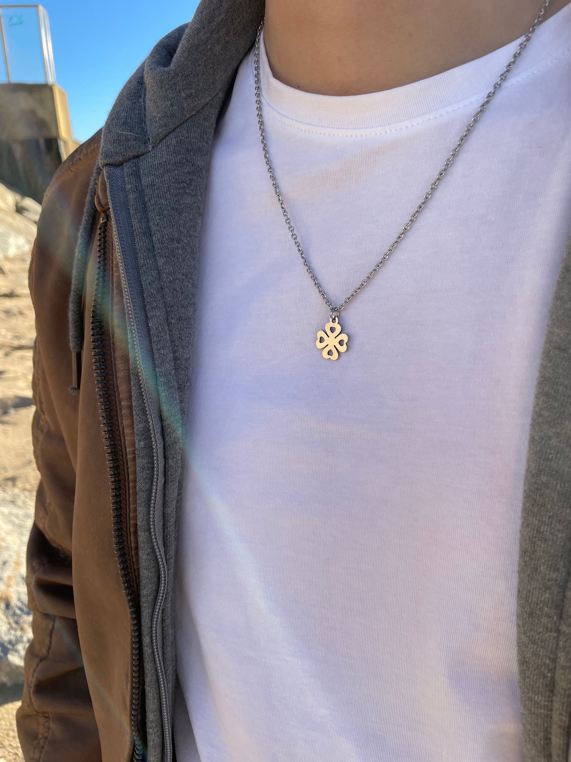 ■ENGBROX■ water drop long necklace EBNL25046SV water drop long necklace - ENGBROX | 60% - Asian Fashion