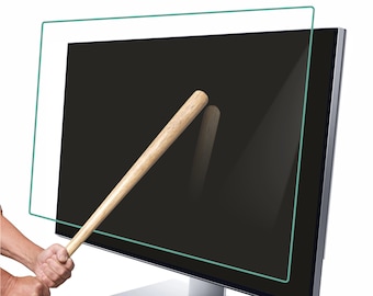 Monitor Displayschutzfolie. Anpassbare Maße für alle Modelle. Beschädigungsschutz.