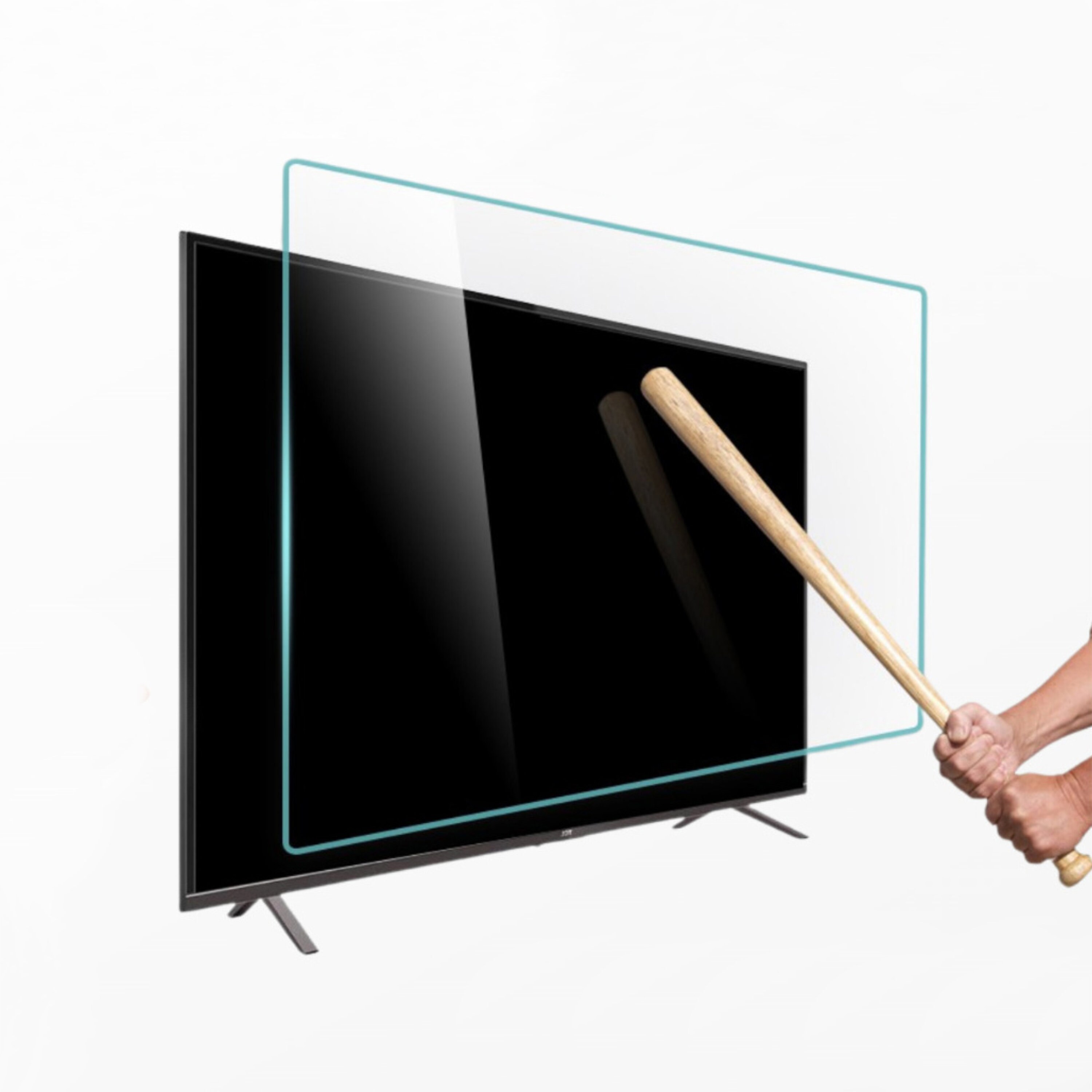 TV Screen Protector for Flat and Curved Shape Screen. Special Dimensions for All Brands. Damage Protection and Waterproof. for sale  