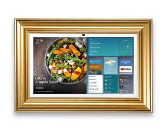 Gold Gilded Frame for Echo Show, Decorative Bezel