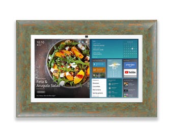 Rustic Green, Vintage Design Frame for Echo Show, Decorative Wall Mount