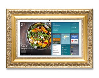 Rustic Gold Frame for Echo Show, Decorative Bezel