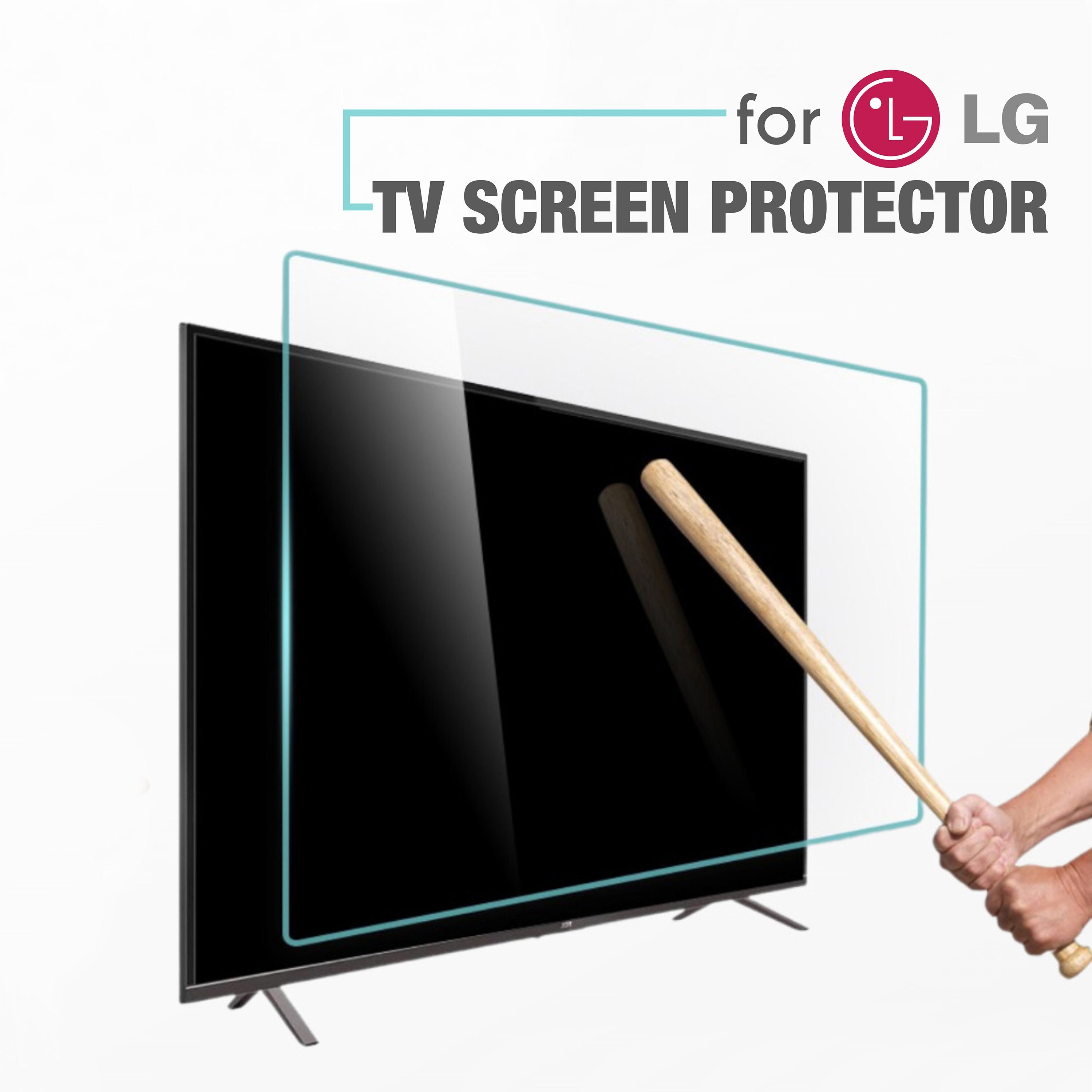 TV Screen Protector for LG TVs. Special Dimensions for All Models. Damage Protection and Waterproof. for sale  