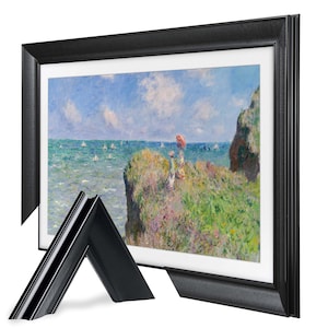 Modern Black TV Frame, Compatible with all TV Brand, Customizable TV Frame, Decorative Frame