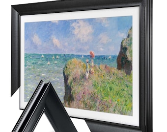 Modern Black TV Frame, Compatible with all TV Brand, Customizable TV Frame, Decorative Frame