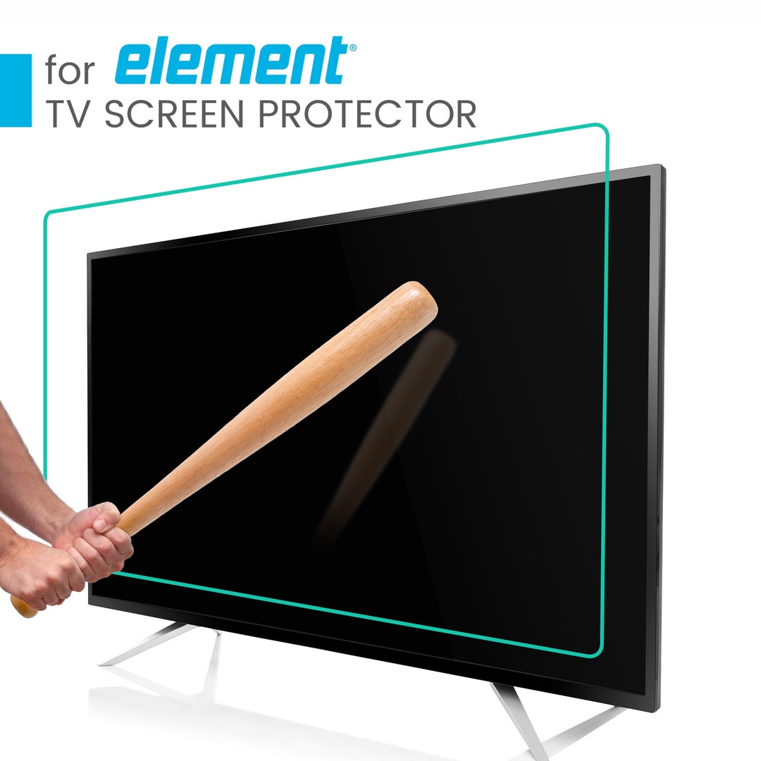 Protector de pantalla de TV para televisores Element. Dimensiones