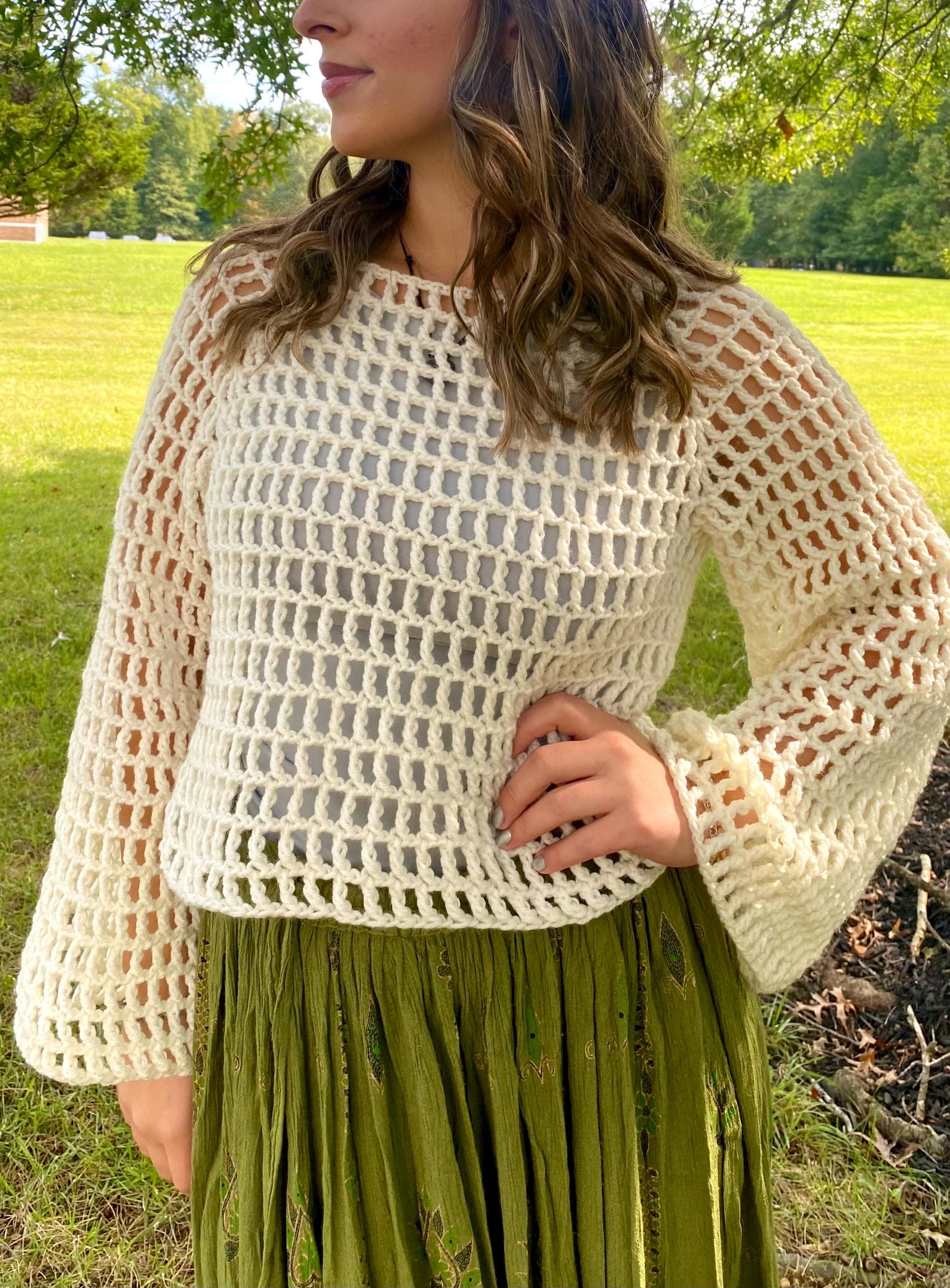 Open-stitch Crochet Sweater *MADE TO ORDER* - Etsy Open-stitch Crochet Sweater *MADE TO ORDER* - Etsy