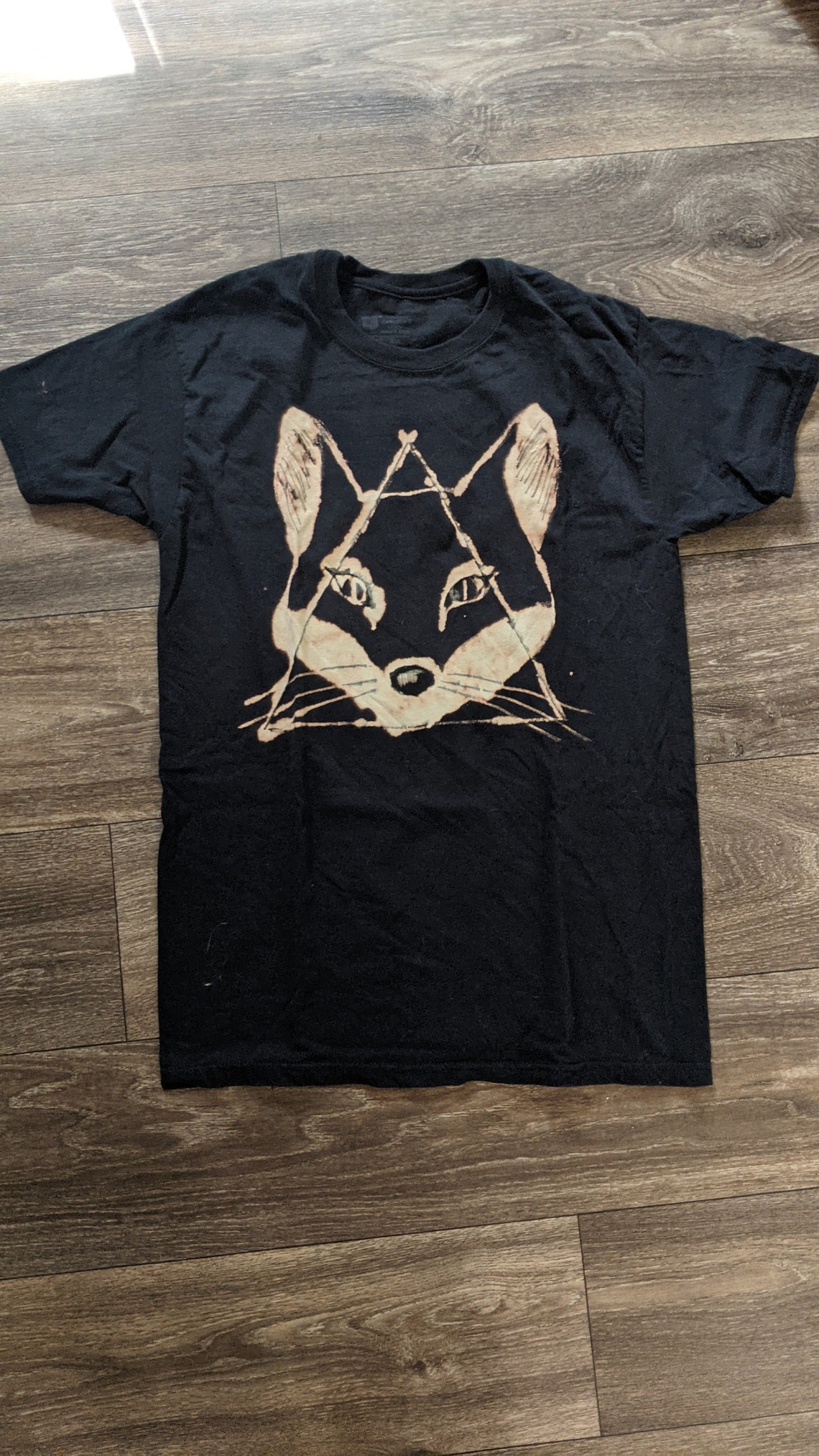 Custom BleachPainted TShirt Etsy