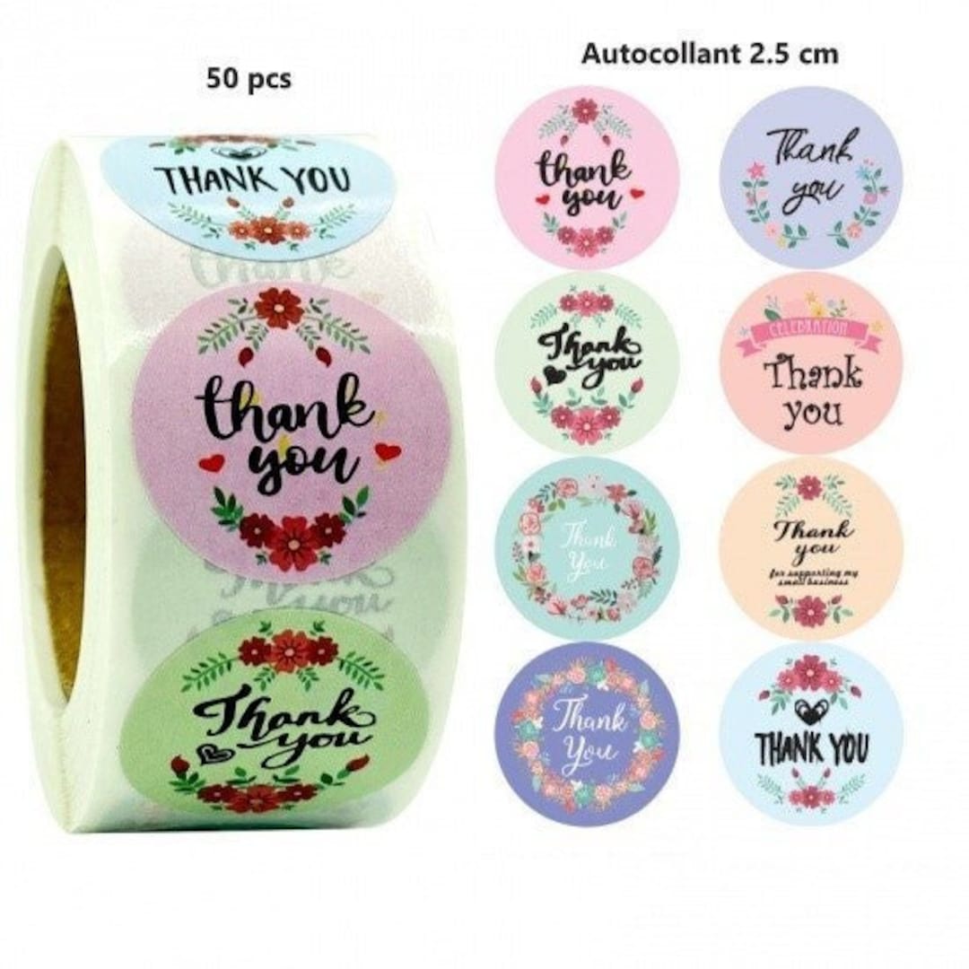 Sticker Commande 50 Etiquettes autocollantes, étiquettes adhésives 25 mm multicolores ...