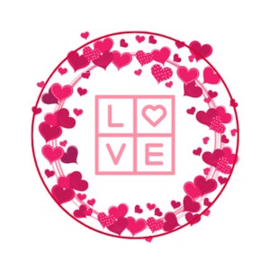 Autocollantes LOVE, étiquettes adhésives 35 mm, sticker Saint Valentin, emballage cadeau pour amoureux, emballage commande