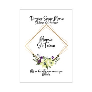 Etiquette bouteille personnalisée, sticker bouteille de vin ou bière, annonce original pour fête, anniversaire, mariage, baptême, grossesse