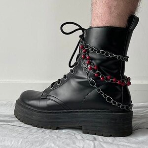 Wooden Bead Boot Chain chained Prayer Beads UNISEX - Etsy