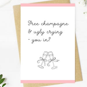 Pedido de casamento para madrinhas, presente para imprimir, cartão para madrinhas, pedido de casamento digital para download