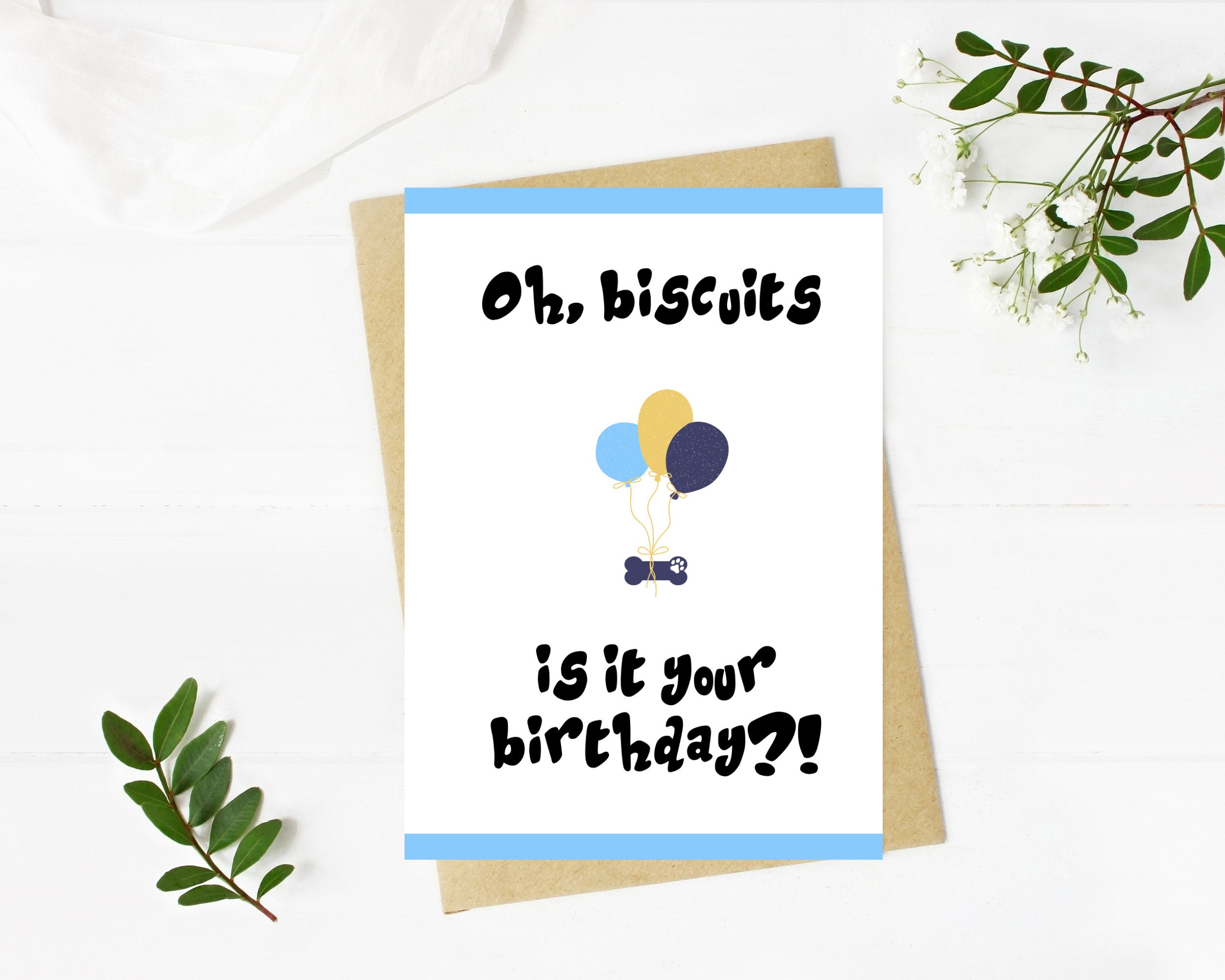 Bluey Inspired Printable Kids Card