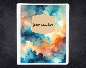 Binder Cover Printable Pastel Printable Binder Cover for High School Binder Cover for Middle School Back to School Canva Template