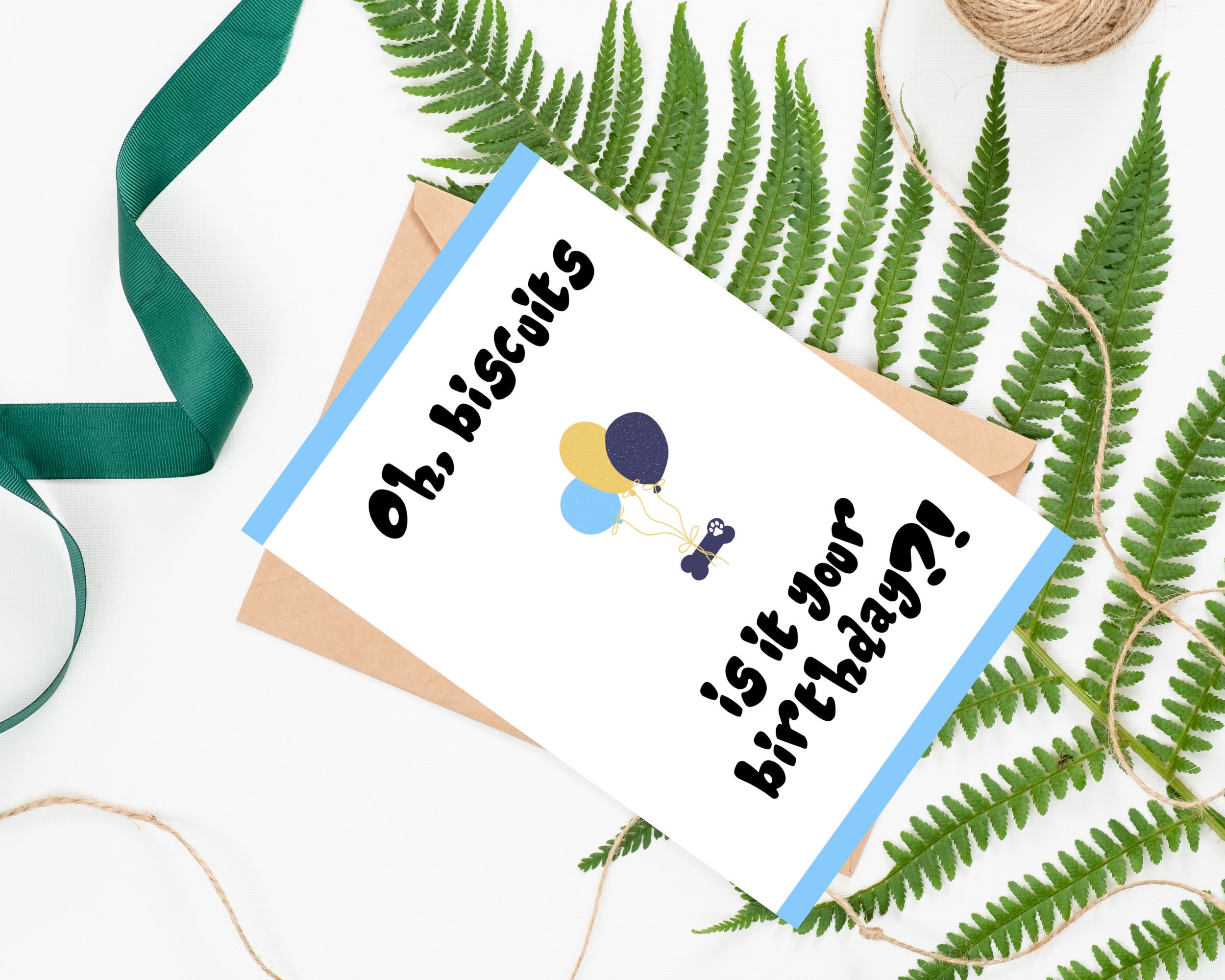 Bluey Inspired Printable Kids Card