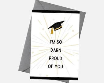 Funny Graduation Card Printable High School College Graduation Instant Download Gen Z Card