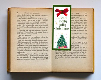 Printable Christmas Bookmarks Print at Home Christmas Gift Christmas Stocking Stuffer DIY Christmas