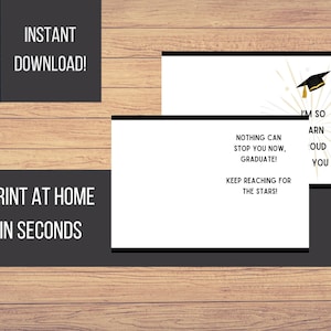 Funny Graduation Card Printable High School College Graduation Instant ...