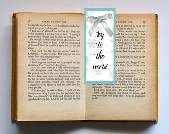 Christmas Printable Bookmarks Printable Stocking Stuffer Bookworm Gift