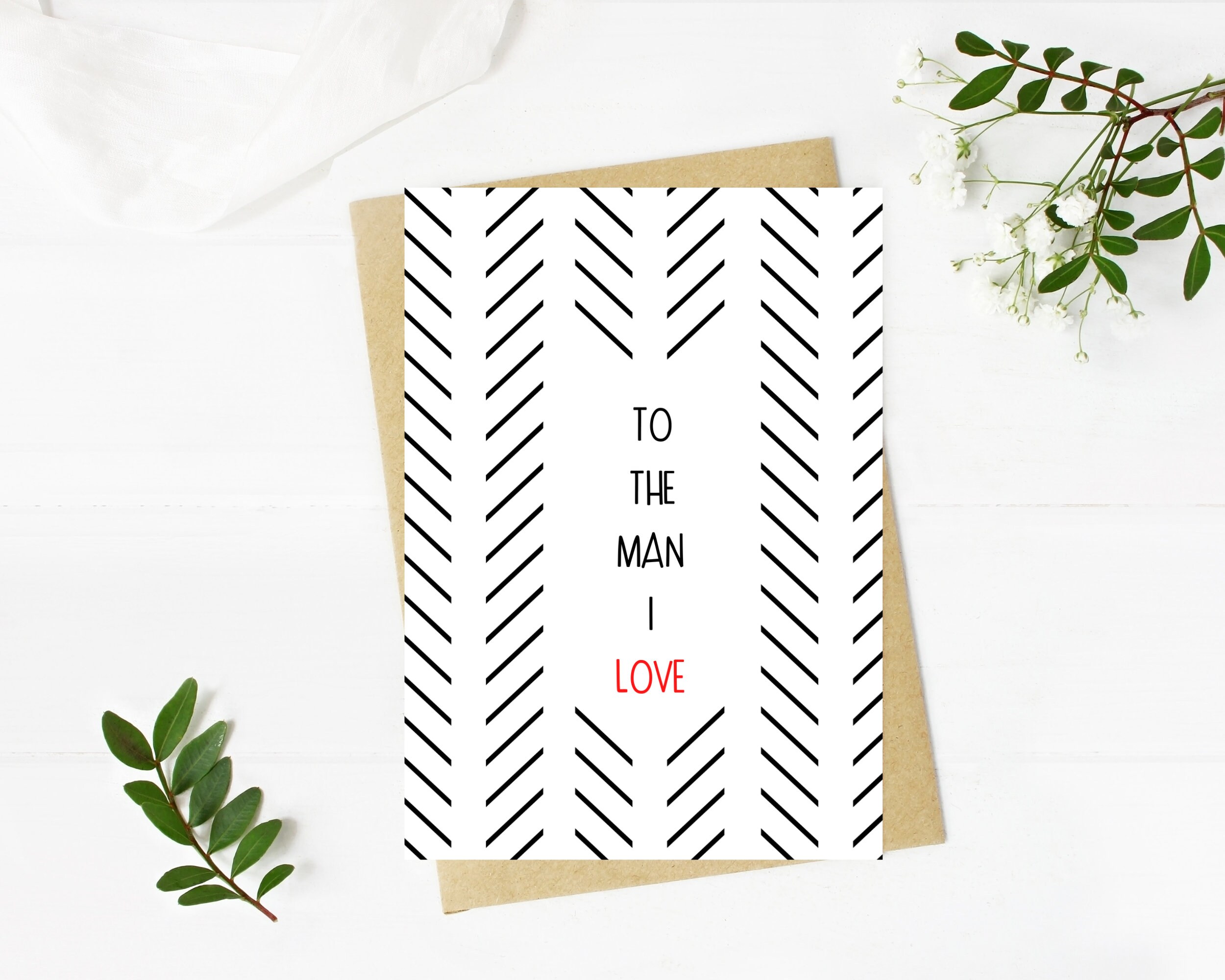 Printable Valentine's Day Card for Him / Print at Home Valentine Day ...