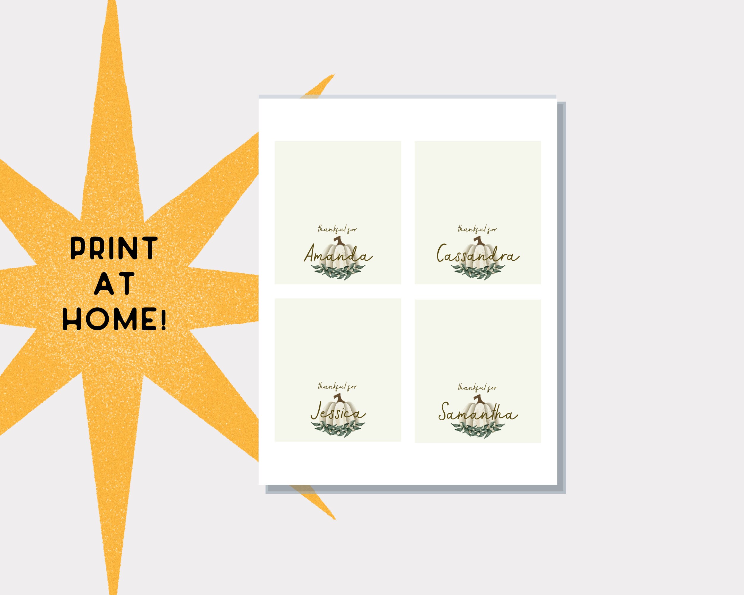 Thanksgiving Place Cards Printable Template Customize With Canva ...