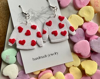 Heart Sweater Earrings