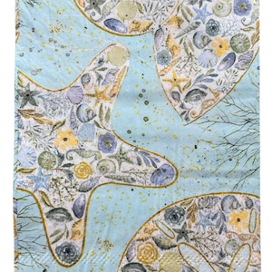 Decoupage Paper Napkin Star Fish Ocean Beach  Ephemera Scrapbooking Card Making Collage Decoupage Ships 1 Business Day