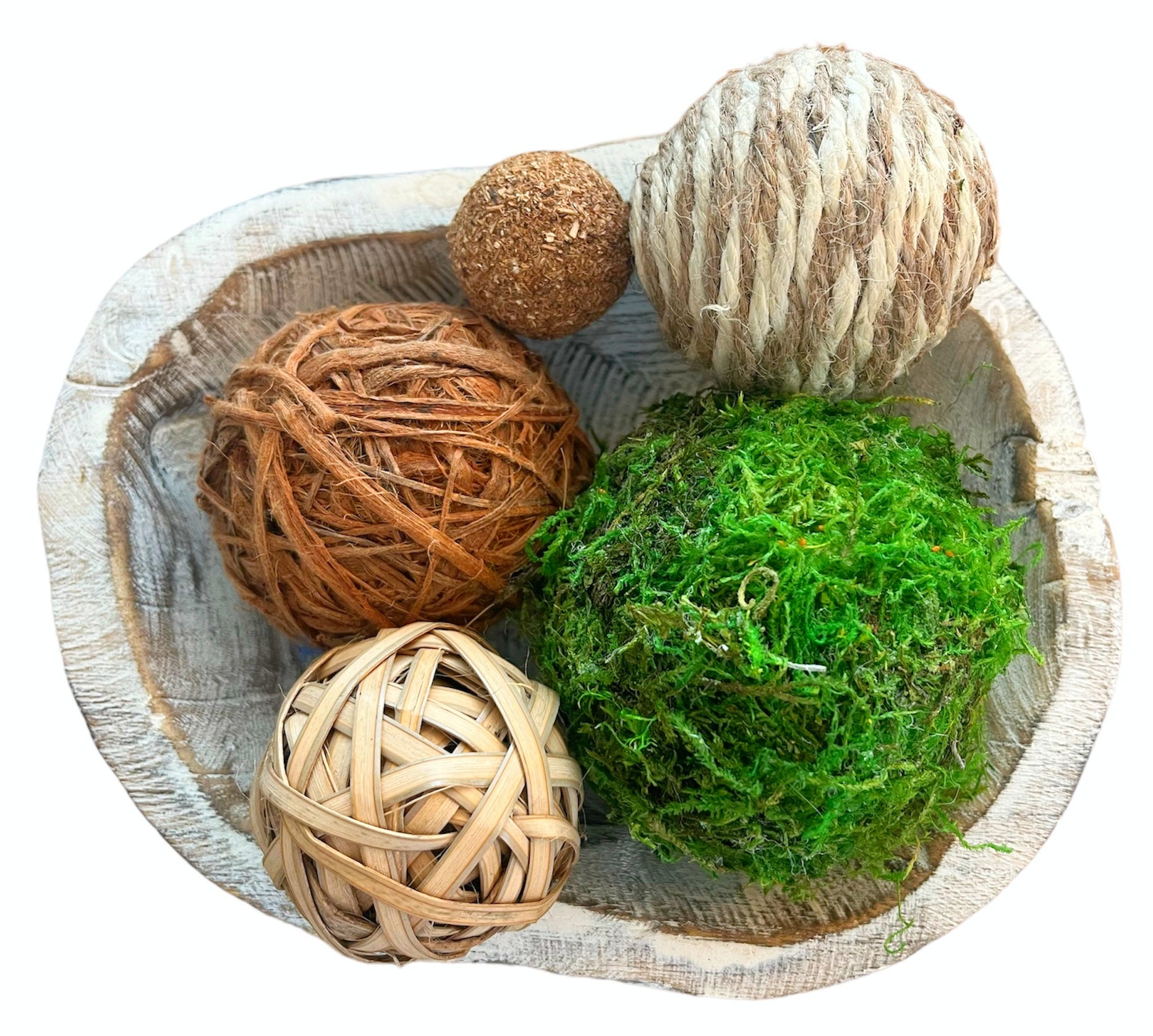 Natural Green Moss Decorative Ball (2-Set of 12) — ZENGENIUS, INC.