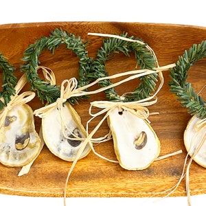 Napkin Rings  Christmas  Oyster Shell  Napkin Rings Table Decor Napkin Rings Decor Ready To Ship