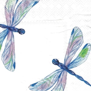 Decoupage Paper Napkin  Dragonfly Ephemera Scrapbooking Card Making Collage Decoupage Ships 1 Business Day