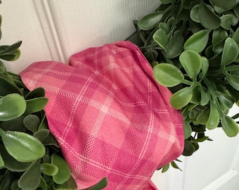 Wreath Sash Bright Pink Bias Wreath Sash NEW Design  Wreath Sash  Front Door Decor  Wreath Decor