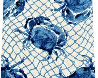 Decoupage Paper Napkin Blue Crab Ephemera Scrapbooking Card Making Collage Decoupage Ships 1 Business