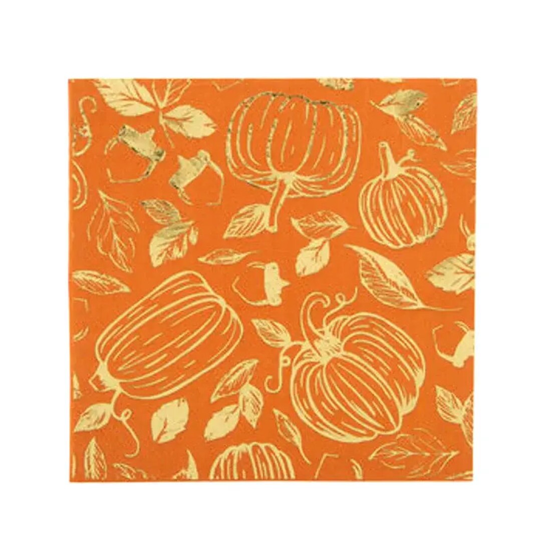 Decoupage Napkins Pumpkins Paper Napkins Autumn Paper Napkins Etsy