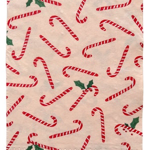 Decoupage Paper Napkin Christmas Candy Canes  Scrapbooking Card Making Collage Decoupage Ships 1 Business Day