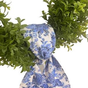 Wreath Sash Chinoiserie Inspired