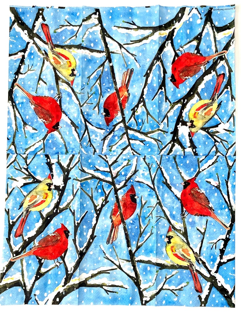 Decoupage Napkins Cardinals Paper Napkins Winter Birds Etsy decoupage-napkins-cardinals-paper-napkins-winter-birds-etsy