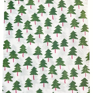 Decoupage Paper Napkin Christmas Tree Scrapbooking Card Making Collage Decoupage Ships 1 Business