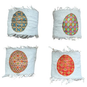 Napkin Rings Easter Eggs  Napkin Rings Table Decor Fabric  Eggs Napkin Rings Decor Ready To Ship