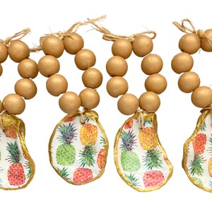 Oyster Shell Napkin Rings Napkin Rings Beads Coastal Decor Shell Tableware Shells & Beads Beach Oyster Napkin Rings