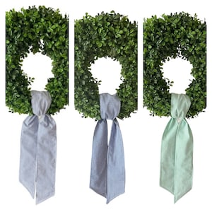 Wreath Sash Seersucker Prints Wreath Sash Front Door Decor  Wreath Decor Holiday Decor 3 Designs