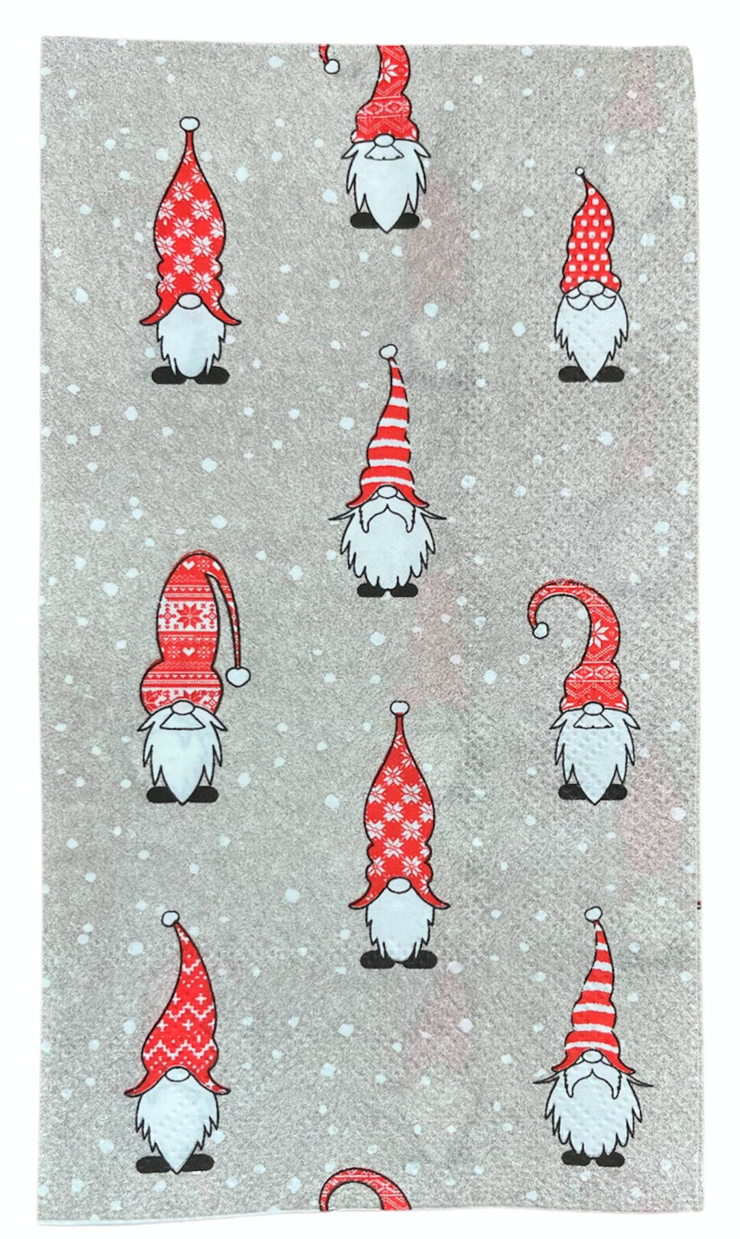 Decoupage Paper Napkin Gnome Paper Napkins Christmas Paper Napkin Ships 1 Business Day Etsy