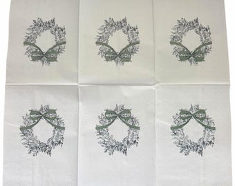 Decoupage Paper Napkin Wreath Ephemera Scrapbooking Card Making Collage Decoupage Ships 1 Business Day